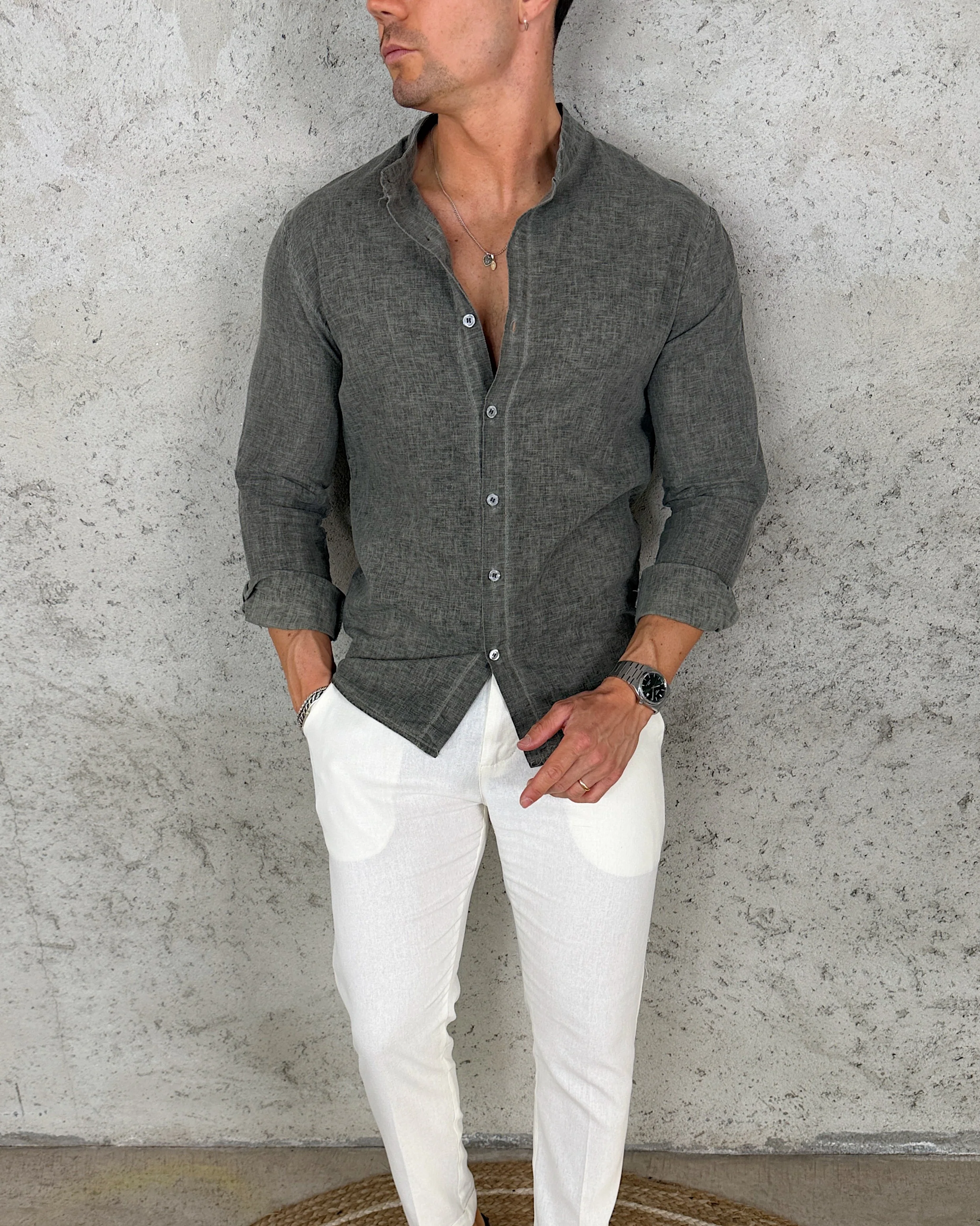 Camicia Lino Fiammato - Image 6